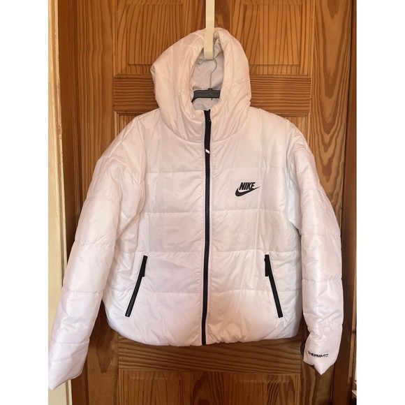Nike Sportswear Therma-Fit Repel White Jacket Women's Size Large DJ6995-100 - Picture 1 of 10
